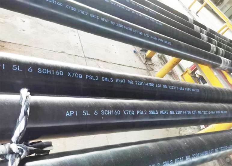 API 5L x70 lynpyp, graad X70 PSL1 of PSL2 Naatlose staallynpyp
